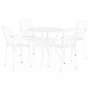 Bistrotisch und Stühle 5 Stück aus weißem Aluminiumguss von , Gartensets - Ref: Foro24-3070612, Preis: 714,71 €, Rabatt: %