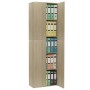 Oak-colored plywood office cabinet 60x32x190 cm by vidaXL, Filing cabinets - Ref: Foro24-800300, Price: 139,57 €, Discount: %