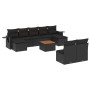 Set de sofás de jardín 10 pzas cojines ratán sintético negro de , Conjuntos de jardín - Ref: Foro24-3257091, Precio: 649,96 €...