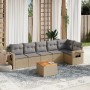 Set Gartensofas mit beigen Kissen Mix 7 Stück PE Rattan von , Gartensets - Ref: Foro24-3256906, Preis: 517,05 €, Rabatt: %