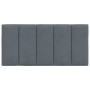 Dark gray velvet padded bed headboard 100 cm by , Headboards and footboards - Ref: Foro24-374656, Price: 39,55 €, Discount: %