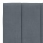 Dark gray velvet padded bed headboard 100 cm by , Headboards and footboards - Ref: Foro24-374656, Price: 39,55 €, Discount: %