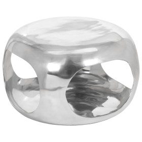 Silver aluminum coffee table 50x50x30 cm by , Coffee table - Ref: Foro24-359612, Price: 211,27 €, Discount: %