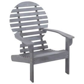 Adirondack chair solid gray acacia wood by vidaXL, Garden chairs - Ref: Foro24-46322, Price: 100,99 €, Discount: %