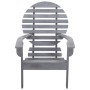 Adirondack chair solid gray acacia wood by vidaXL, Garden chairs - Ref: Foro24-46322, Price: 100,61 €, Discount: %