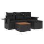 5-teiliges Gartenmöbel-Set und schwarze synthetische Rattankissen von , Gartensets - Ref: Foro24-3256860, Preis: 392,74 €, Ra...