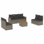 Set de sofás de jardín 8 pzas y cojines ratán sintético gris de , Conjuntos de jardín - Ref: Foro24-3258287, Precio: 458,15 €...