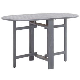 Solid gray acacia wood garden table 120x70x74 cm by vidaXL, Garden tables - Ref: Foro24-46325, Price: 163,74 €, Discount: %