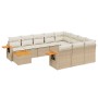 11-teiliges Gartensofa-Set mit beigen synthetischen Rattankissen von , Gartensets - Ref: Foro24-3227206, Preis: 919,99 €, Rab...