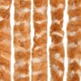 Ocher and white chenille anti-fly curtain 100x230 cm by , Mosquito nets for windows - Ref: Foro24-377402, Price: 51,99 €, Dis...