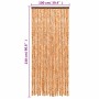 Ocher and white chenille anti-fly curtain 100x230 cm by , Mosquito nets for windows - Ref: Foro24-377402, Price: 51,99 €, Dis...