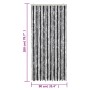 Gray and black chenille fly curtain 90x200 cm by , Mosquito nets for windows - Ref: Foro24-377327, Price: 57,83 €, Discount: %