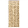 Cortina antimoscas chenilla beige y marrón 100x230 cm de , Mosquiteras para ventanas - Ref: Foro24-377390, Precio: 65,21 €, D...