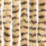 Beige and brown chenille anti-fly curtain 100x230 cm by , Mosquito nets for windows - Ref: Foro24-377390, Price: 65,21 €, Dis...