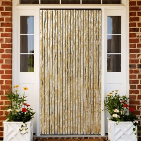 Beige chenille anti-fly curtain 100x230 cm by , Mosquito nets for windows - Ref: Foro24-377378, Price: 51,99 €, Discount: %