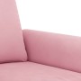 Pink velvet 3-piece sofa set with cushions by , Sofas - Ref: Foro24-3202193, Price: 731,86 €, Discount: %