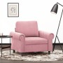 Sillón de terciopelo rosa 60 cm de , Sofás - Ref: Foro24-359512, Precio: 166,38 €, Descuento: %