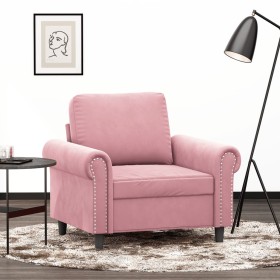 Pink velvet armchair 60 cm by , Sofas - Ref: Foro24-359512, Price: 166,99 €, Discount: %