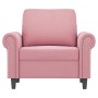 Sillón de terciopelo rosa 60 cm de , Sofás - Ref: Foro24-359512, Precio: 166,38 €, Descuento: %