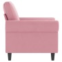 Sillón de terciopelo rosa 60 cm de , Sofás - Ref: Foro24-359512, Precio: 166,38 €, Descuento: %