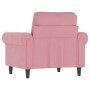 Sillón de terciopelo rosa 60 cm de , Sofás - Ref: Foro24-359512, Precio: 166,38 €, Descuento: %