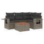 Gartensofa-Set mit Kissen, 5-teilig, graues synthetisches Rattan von , Gartensets - Ref: Foro24-3256879, Preis: 381,55 €, Rab...