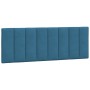 Blue velvet padded headboard 140 cm by , Headboards and footboards - Ref: Foro24-374673, Price: 98,99 €, Discount: %