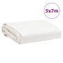 White tarpaulin 5x7 m 650 g/m² by , Waterproof tarpaulins - Ref: Foro24-156072, Price: 192,14 €, Discount: %