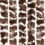 Brown and white chenille anti-fly curtain 100x230 cm by , Mosquito nets for windows - Ref: Foro24-377394, Price: 65,26 €, Dis...