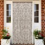 Chenille gray taupe and white anti-fly curtain 100x230 cm by , Mosquito nets for windows - Ref: Foro24-377406, Price: 62,44 €...