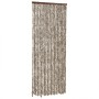 Chenille gray taupe and white anti-fly curtain 100x230 cm by , Mosquito nets for windows - Ref: Foro24-377406, Price: 62,44 €...