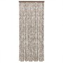 Chenille gray taupe and white anti-fly curtain 100x230 cm by , Mosquito nets for windows - Ref: Foro24-377406, Price: 62,44 €...