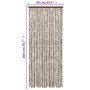 Fliegenvorhang Chenille taupe grau und weiß 90x200 cm von , Moskitonetze für Fenster - Ref: Foro24-377404, Preis: 55,15 €, Ra...