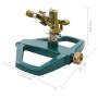 Green metal rotating sprinkler 21x22x13 cm by , Spray accessories - Ref: Foro24-48615, Price: 23,85 €, Discount: %