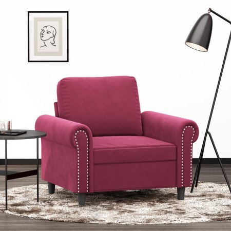 Red velvet armchair 60 cm by , Sofas - Ref: Foro24-359513, Price: 166,69 €, Discount: %