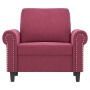 Red velvet armchair 60 cm by , Sofas - Ref: Foro24-359513, Price: 166,69 €, Discount: %