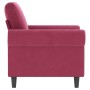 Red velvet armchair 60 cm by , Sofas - Ref: Foro24-359513, Price: 166,69 €, Discount: %