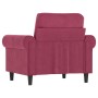 Red velvet armchair 60 cm by , Sofas - Ref: Foro24-359513, Price: 166,69 €, Discount: %