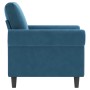 Sillón de terciopelo azul 60 cm de , Sofás - Ref: Foro24-359518, Precio: 177,99 €, Descuento: %