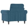 Sillón de terciopelo azul 60 cm de , Sofás - Ref: Foro24-359518, Precio: 177,99 €, Descuento: %