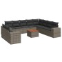 11-piece garden sofa set and gray synthetic rattan cushions by , Garden sets - Ref: Foro24-3225521, Price: 754,99 €, Discount: %