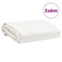 White canvas 5x6 m 650 g/m² by , Waterproof tarpaulins - Ref: Foro24-156071, Price: 139,56 €, Discount: %