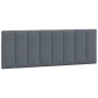 Cabecero de cama acolchado terciopelo gris oscuro 140 cm de , Cabeceros y pies de cama - Ref: Foro24-374670, Precio: 50,94 €,...