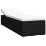 Garden lounger with cushion and cream synthetic rattan table by vidaXL, Loungers - Ref: Foro24-46225, Price: 226,58 €, Discou...