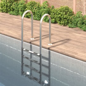 Pool ladder 304 stainless steel 54x38x184.5 cm by , Pool stairs and ramps - Ref: Foro24-93459, Price: 243,66 €, Discount: %