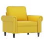 Yellow velvet 3-piece sofa set with cushions by , Sofas - Ref: Foro24-3202196, Price: 727,48 €, Discount: %