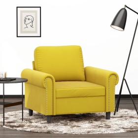 Yellow velvet armchair 60 cm by , Sofas - Ref: Foro24-359515, Price: 166,93 €, Discount: %