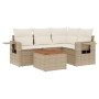 Garden sofa set with cushions 5 pieces beige synthetic rattan by , Garden sets - Ref: Foro24-3256877, Price: 397,99 €, Discou...