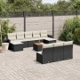 11-teiliges Gartensofa-Set und schwarze synthetische Rattankissen von , Gartensets - Ref: Foro24-3257099, Preis: 625,74 €, Ra...