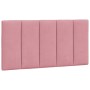 Pink velvet padded bed headboard 100 cm by , Headboards and footboards - Ref: Foro24-374660, Price: 38,85 €, Discount: %